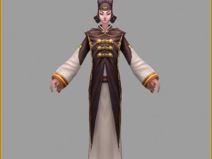 low poly 3d women - allah 3Dモデル