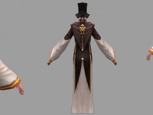 low poly 3d women - allah 3D Model