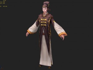 low poly 3d women - allah 3Dモデル