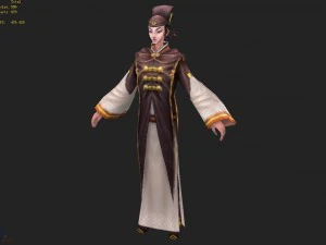 low poly 3d women - allah 3D Model