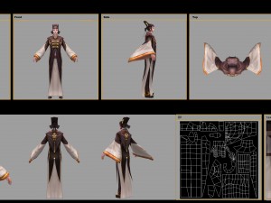 low poly 3d women - allah 3Dモデル