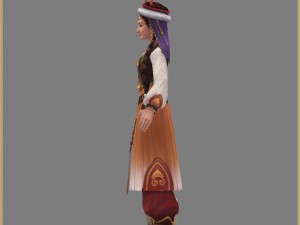 low poly 3d women - ainina Model 3D