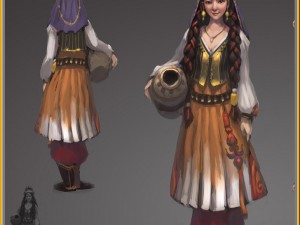 low poly 3d women - ainina Model 3D