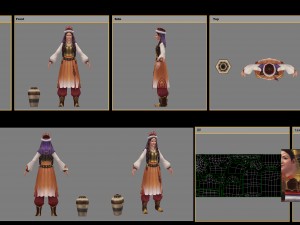 low poly 3d women - ainina Model 3D