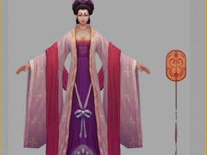 low poly 3d women - security specialist 3D Model