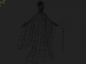 low poly 3d women - security specialist 3D Model
