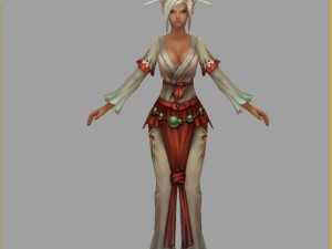 low poly 3d women - bastard fox 3D मॉडल