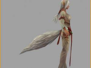 low poly 3d women - bastard fox 3D मॉडल