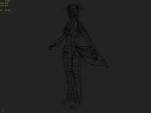 low poly 3d women - bastard fox 3D मॉडल