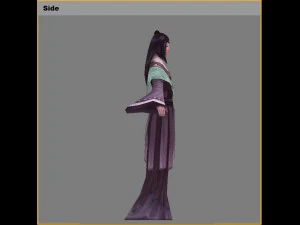 low poly 3d women - bai zhiqian 3D Model