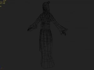 low poly 3d women - bai zhiqian 3D Model
