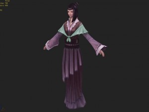 low poly 3d women - bai zhiqian Model 3D