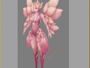 low poly 3d women - perfumes 3D Model