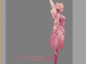 low poly 3d women - perfumes 3D Model