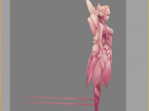 low poly 3d women - perfumes 3D Model
