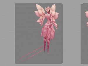 low poly 3d women - perfumes 3D Model