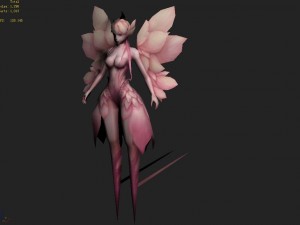 low poly 3d women - perfumes 3D Model