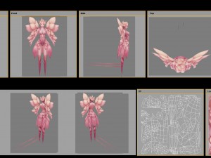 low poly 3d women - perfumes 3D Model