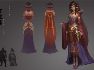 low poly 3d women - shame 3D 模型