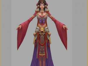low poly 3d women - shame 3D Модель