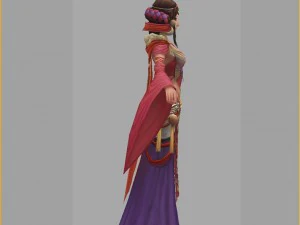 low poly 3d women - shame 3D Model