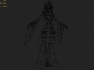 low poly 3d women - shame 3D Модель