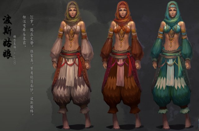 low poly 3d women - persian girl 3D Model .c4d .max .obj .3ds .fbx .stl .blend 
