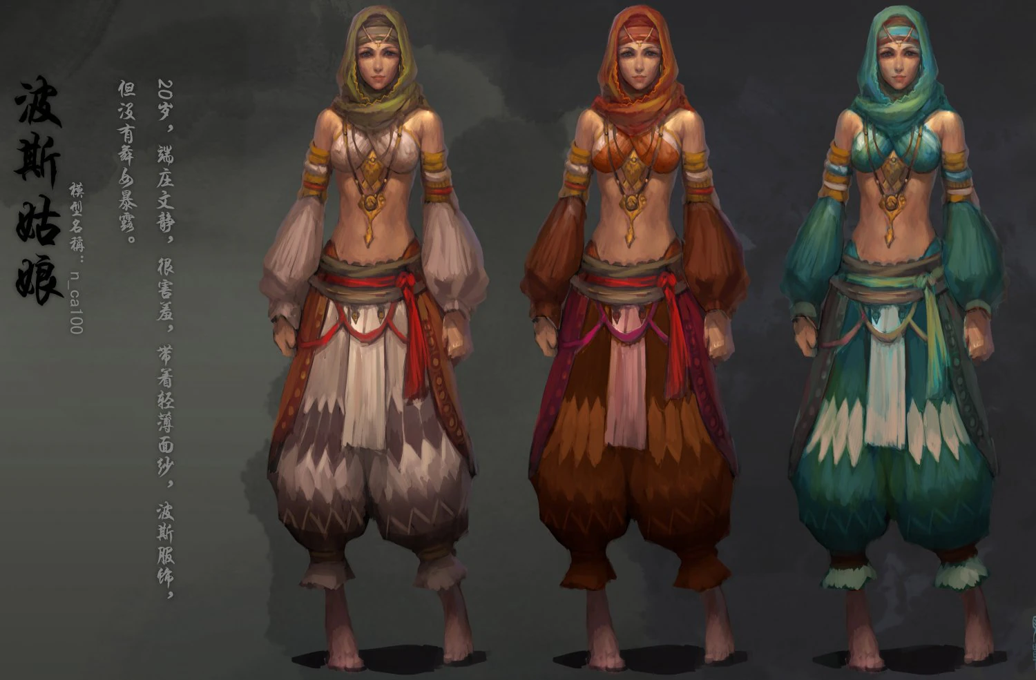 low poly 3d women - persian girl 3D Model .c4d .max .obj .3ds .fbx .stl .blend
