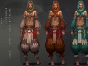 low poly 3d women - persian girl 3D-Modell