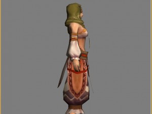 low poly 3d women - persian girl 3D Model