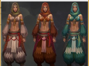 low poly 3d women - persian girl 3D Model