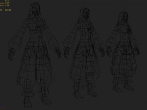 low poly 3d women - persian girl 3D Model