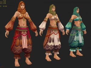 low poly 3d women - persian girl 3D Model