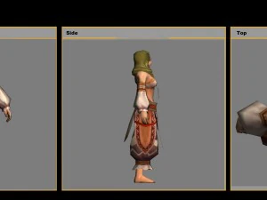 low poly 3d women - persian girl 3D Model