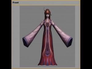 low poly 3d women - bu wenqing Modello 3D