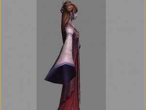 low poly 3d women - bu wenqing Modello 3D