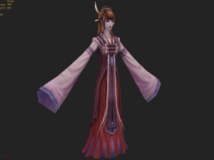 low poly 3d women - bu wenqing Modello 3D