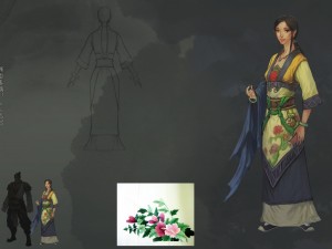 low poly 3d women - tailor shop owner Modelo 3D