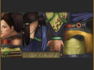 low poly 3d women - tailor shop owner 3Dモデル