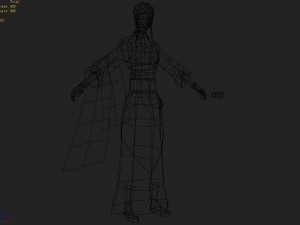 low poly 3d women - tailor shop owner 3Dモデル