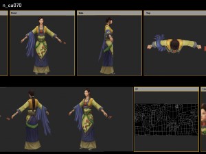 low poly 3d women - tailor shop owner 3Dモデル