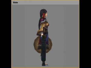 low poly 3d women - pet island transfer 3D मॉडल