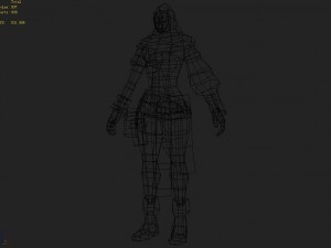 low poly 3d women - pet training traders 3D 모델