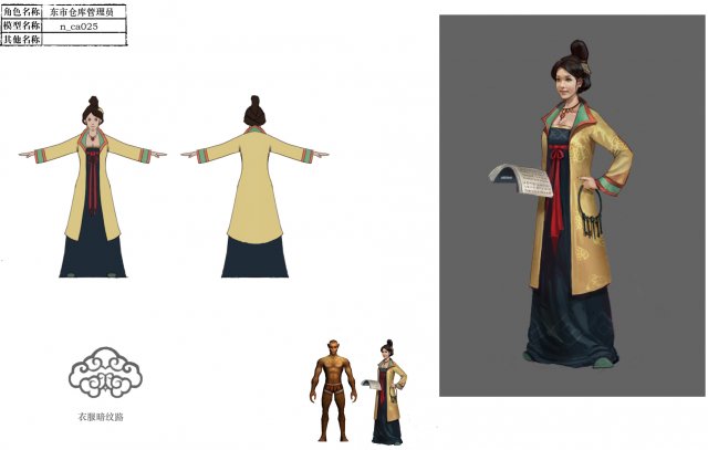 low poly 3d women - dong city warehouse manager Modelo 3D .c4d .max .obj .3ds .fbx .stl .blend