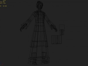 low poly 3d women - dong city warehouse manager Modelo 3D