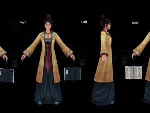 low poly 3d women - dong city warehouse manager Modelo 3D