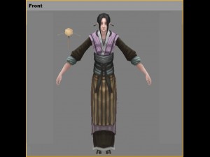 low poly 3d women - du san niang 3D 모델