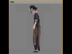low poly 3d women - du san niang 3D 모델