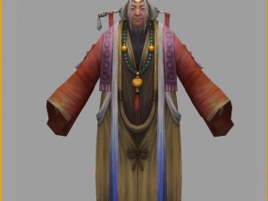 low poly 3d women - flying mother 3D 模型