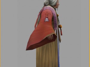 low poly 3d women - flying mother 3D 模型